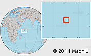 Gray Location Map of Marie Anne Is., highlighted country