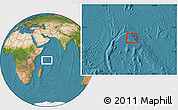 Satellite Location Map of Marie Anne Is., within the entire country