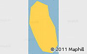 Savanna Style Simple Map of Marie Anne Is., single color outside