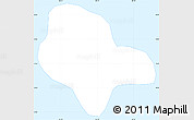 Silver Style Simple Map of North Is.