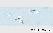 Silver Style Panoramic Map of Seychelles, single color outside