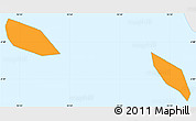 Political Simple Map of Port Glaud, single color outside