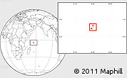 Blank Location Map of Grand Anse Praslin, within the entire country