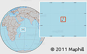 Gray Location Map of Grand Anse Praslin
