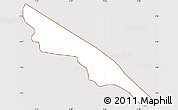 Classic Style Simple Map of Grand Anse Praslin, cropped outside