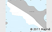 Gray Simple Map of Grand Anse Praslin