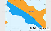 Political Simple Map of Grand Anse Praslin