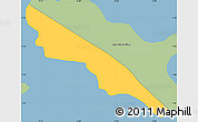 Savanna Style Simple Map of Grand Anse Praslin