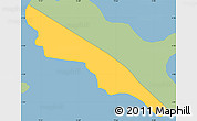 Savanna Style Simple Map of Grand Anse Praslin, single color outside