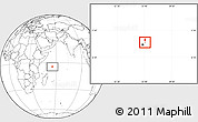 Blank Location Map of Praslin Is., within the entire country