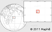 Blank Location Map of Praslin Is., highlighted country