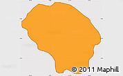 Political Simple Map of Silhouette Is., cropped outside