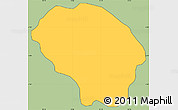 Savanna Style Simple Map of Silhouette Is., cropped outside