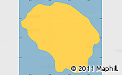 Savanna Style Simple Map of Silhouette Is., single color outside