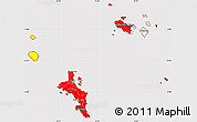 Flag Simple Map of Seychelles, flag aligned to the middle