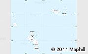 Gray Simple Map of Seychelles, single color outside