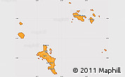 Political Shades Simple Map of Seychelles, cropped outside