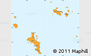 Political Shades Simple Map of Seychelles, political outside
