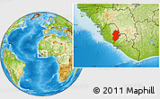 Physical Location Map of Eastern