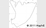Blank Simple Map of Freetown, cropped outside