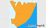 Political Simple Map of Freetown