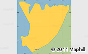 Savanna Style Simple Map of Freetown