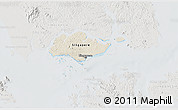 Shaded Relief 3D Map of Singapore, lighten, semi-desaturated