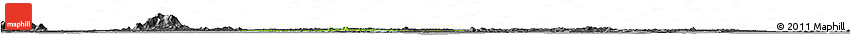 Physical Horizon Map of Singapore, darken, desaturated