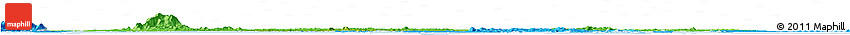 Physical Horizon Map of Singapore, political shades outside, shaded relief sea