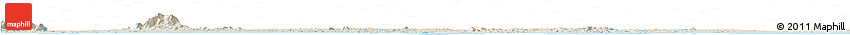 Shaded Relief Horizon Map of Singapore