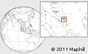 Gray Location Map of Singapore, blank outside
