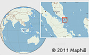 Savanna Style Location Map of Singapore, lighten, land only