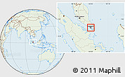Savanna Style Location Map of Singapore, lighten