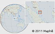 Savanna Style Location Map of Singapore, lighten, semi-desaturated