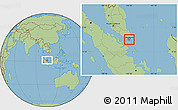 Savanna Style Location Map of Singapore