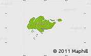 Physical Map of Singapore, cropped outside