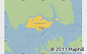 Savanna Style Map of Singapore, single color outside