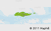 Physical Panoramic Map of Singapore, single color outside, bathymetry sea, shaded relief sea