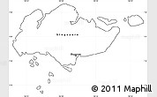 Blank Simple Map of Singapore, cropped outside