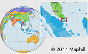 Political Location Map of Singapore