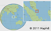 Savanna Style Location Map of Singapore