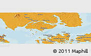 Political Panoramic Map of Singapore