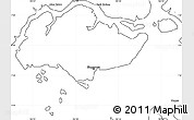 Blank Simple Map of Singapore
