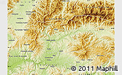 Physical Map of Banska Bystrica