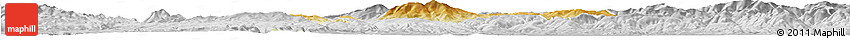 Physical Horizon Map of Detva, lighten, desaturated