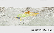 Physical Panoramic Map of Detva, lighten, semi-desaturated