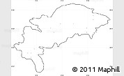 Blank Simple Map of Detva, cropped outside, no labels