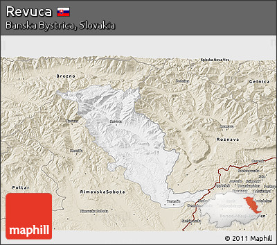 Classic Style 3D Map of Revuca