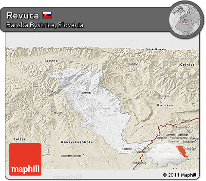 Classic Style 3D Map of Revuca