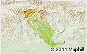 Physical 3D Map of Revuca, lighten